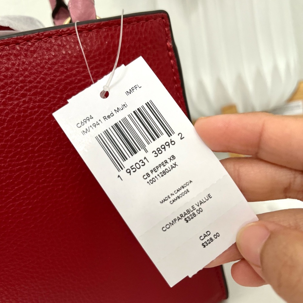 Coach Mini Pepper Crossbody In Colorblock - Picture 5 of 10